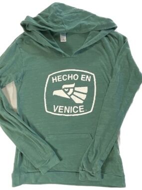 HECHO EN VENICE WOMENS PULLOVER HOODIE Size Small
